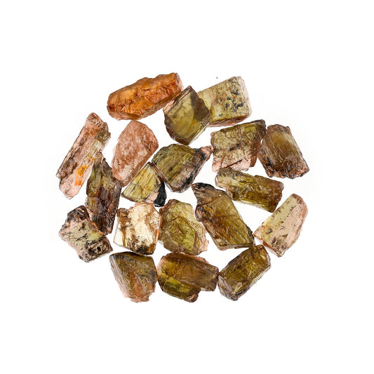 ColouredRocks 50 carats Andasulite Crystals, Raw Stones, Rough Gemstones, Jewelry Making Supply, Cabbing, Polishing, Cutting, DIY, Crafts (16-18pcs) (5-10mm)