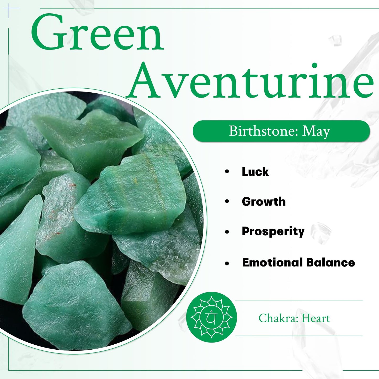 mookaitedecor 7 PCS Green Aventurine Crystal Polyhedral DND Dice Set, Polished Tumbled Stones Dices for RPG MTG Table Games Home Decoration