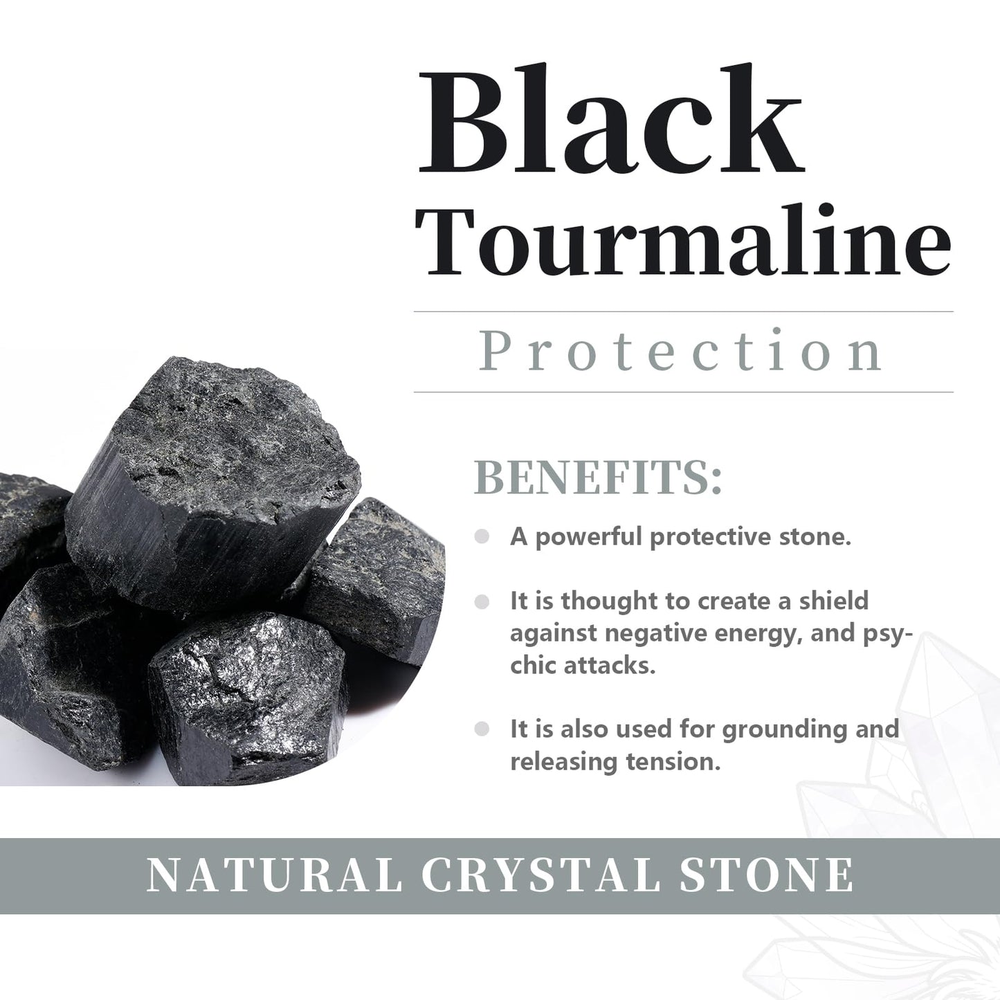 rockcloud 1 lb Natural Crystals Raw Rough Stones for Cabbing,Tumbling,Cutting,Lapidary,Polishing,Reiki Crytsal Healing,Black Tourmaline Small Size
