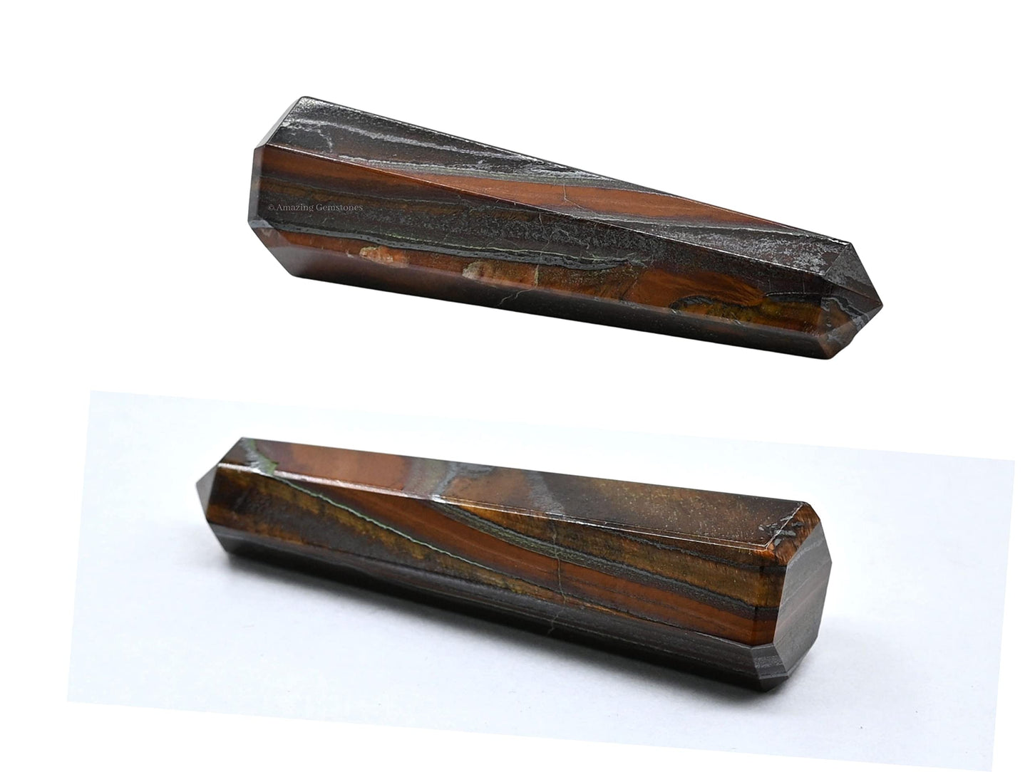 Amazing Gemstone Red Tiger Eye Crystal Towers - Natural Healing Crystal Point Obelisk for Reiki Healing and Crystal Grid (2" to 3" INCH)