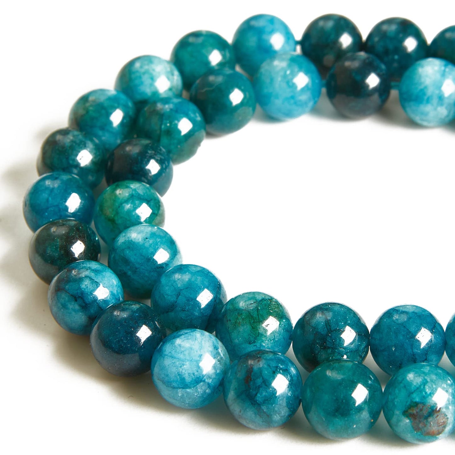 100pcs 10mm Apatite Beads Natural Gemstone Beads Round Loose Beads for Jewelry Making