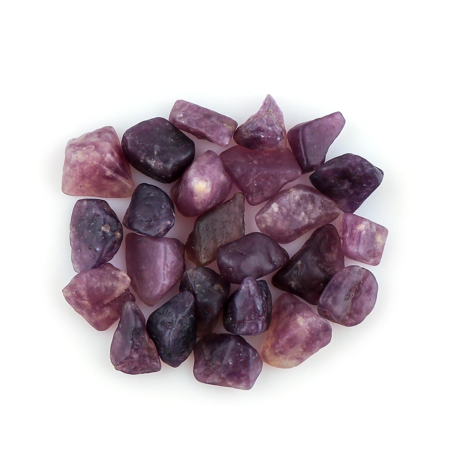CRYSTALIS 100cts Natural Lepidolite Polished Raw Crystals, Loose Gemstone Wholesale Bulk Rough Jewelry Making Supply, Chakra And Healing Raw Stones, Wire Wrapping, DIY, Tumbling, Gem Collection