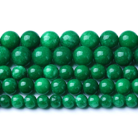 4MM 86PCS Natural Stone Green Cloudy Jade Spacer Loose Beads for Jewelry Making DIY Bracelet Necklace 1 Strand 15’’