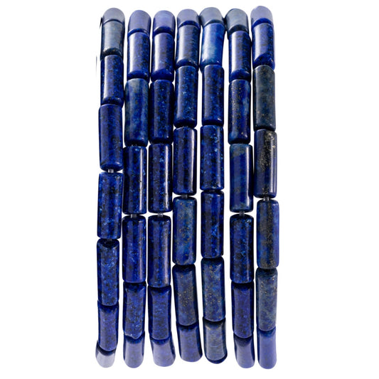 Natural Lapis Lazuli Cylinder Tube Beads 4x13mm 38cm/str Loose Semi Gemstone Stone Beads for Making Bracelets Necklace Earrings