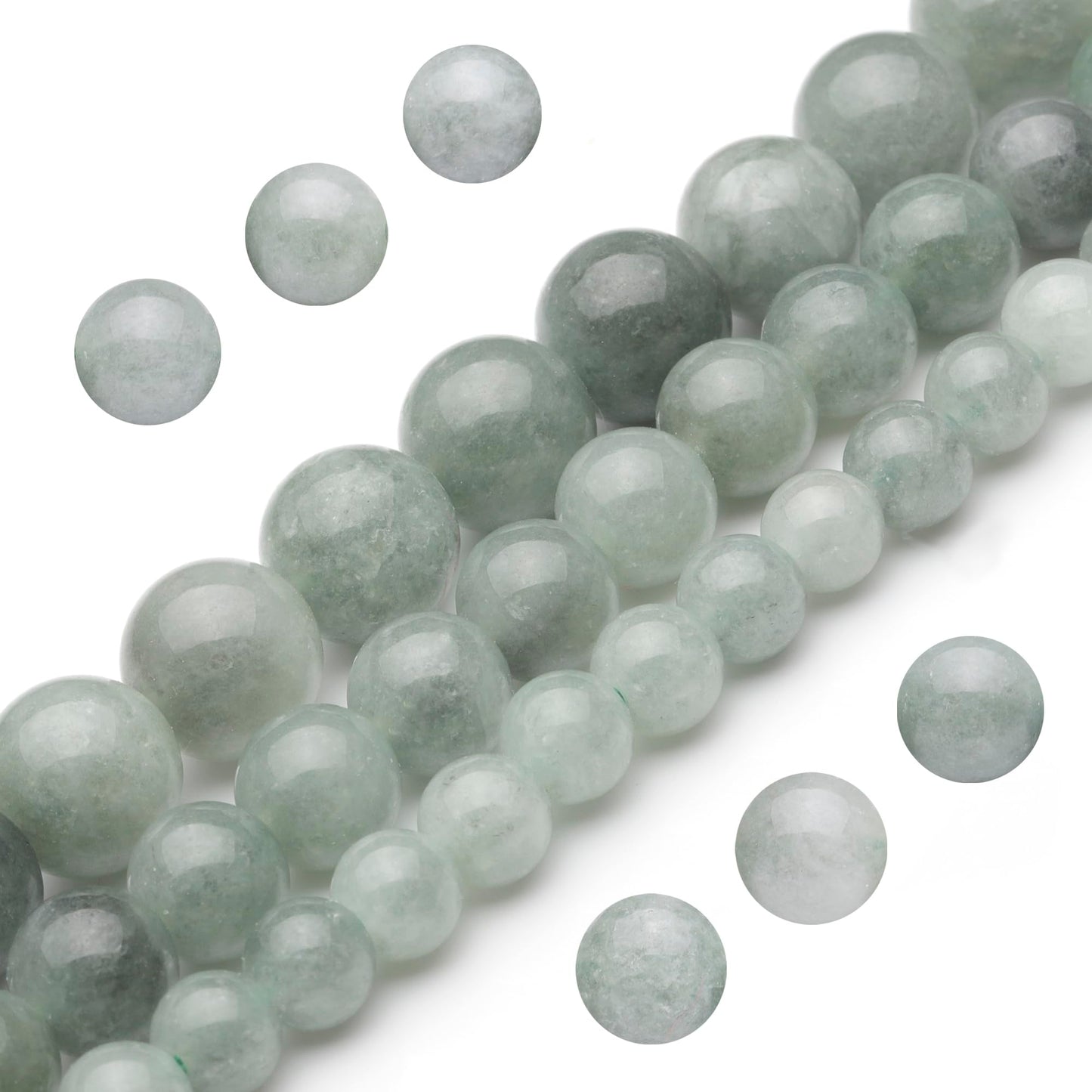 Youngbling Natural Gemstone Beads for Jewelry Making,6mm Dark Burmese Jade Polished Round Smooth Stone,Genuine Real Stone Red Beads for Bracelet Necklace 15 Inch(Dark Burmese Jade,6mm)
