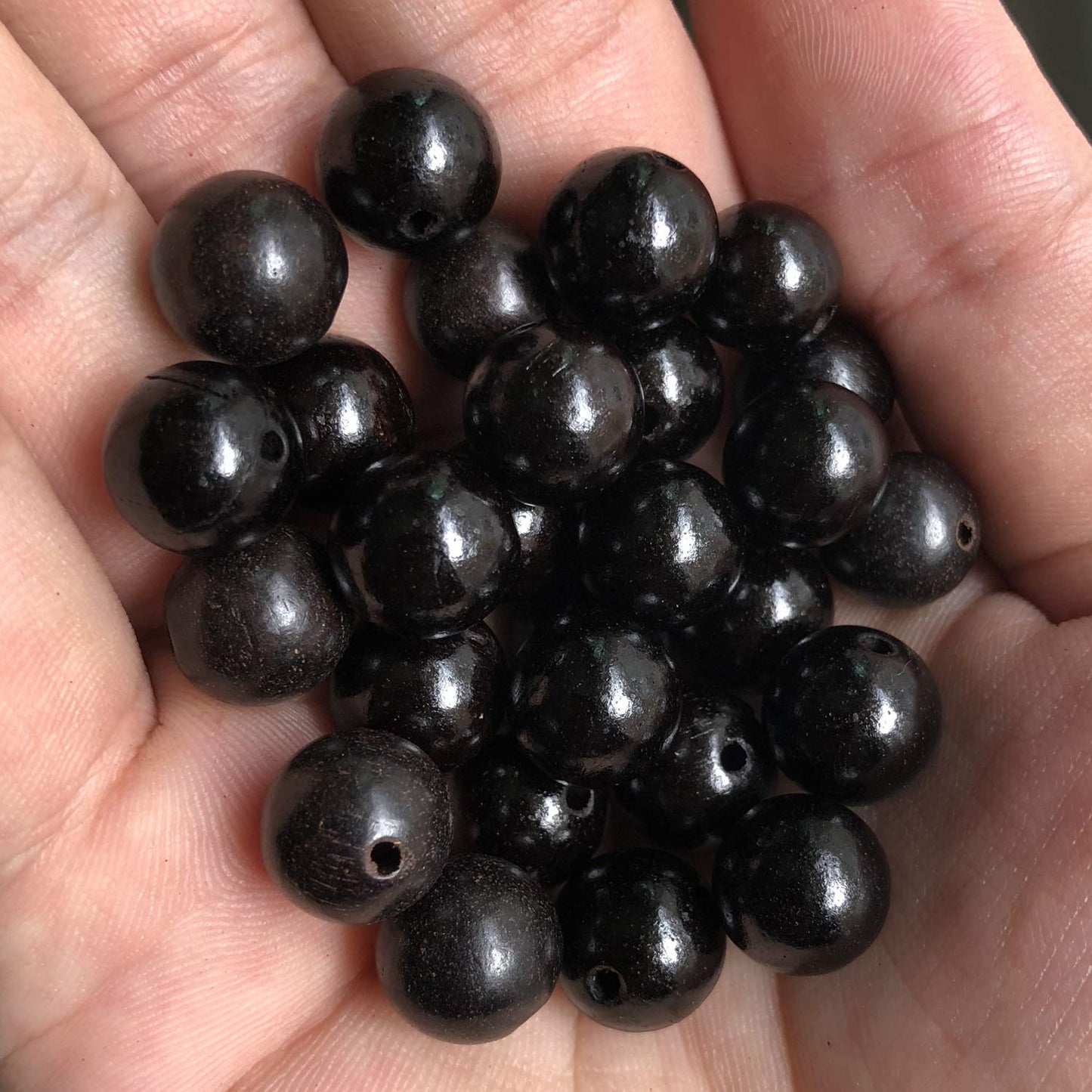 CarpenterC 500pcs 10mm Gorgeous Natural Round Polished Rosewood Loose Beads for Jewelry Making DIY Handmade Crafts
