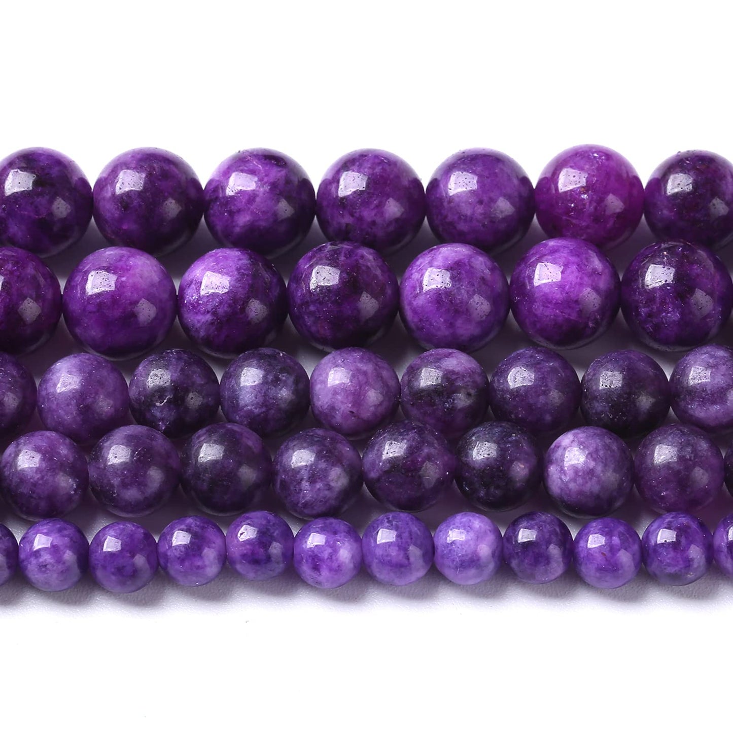 12MM 32PCS Natural Purple Charoite Jade Quartz Crystal Beads for Jewelry Making DIY Bracelet 1 Strand