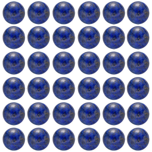 Natural Stone Beads 100pcs 6mm Lapis Lazuli Round Genuine Real Stone Beading Loose Gemstone Hole Size 1mm DIY Charm Smooth Beads for Bracelet Necklace Earrings Jewelry Making (Lapis Lazuli Blue, 6mm)