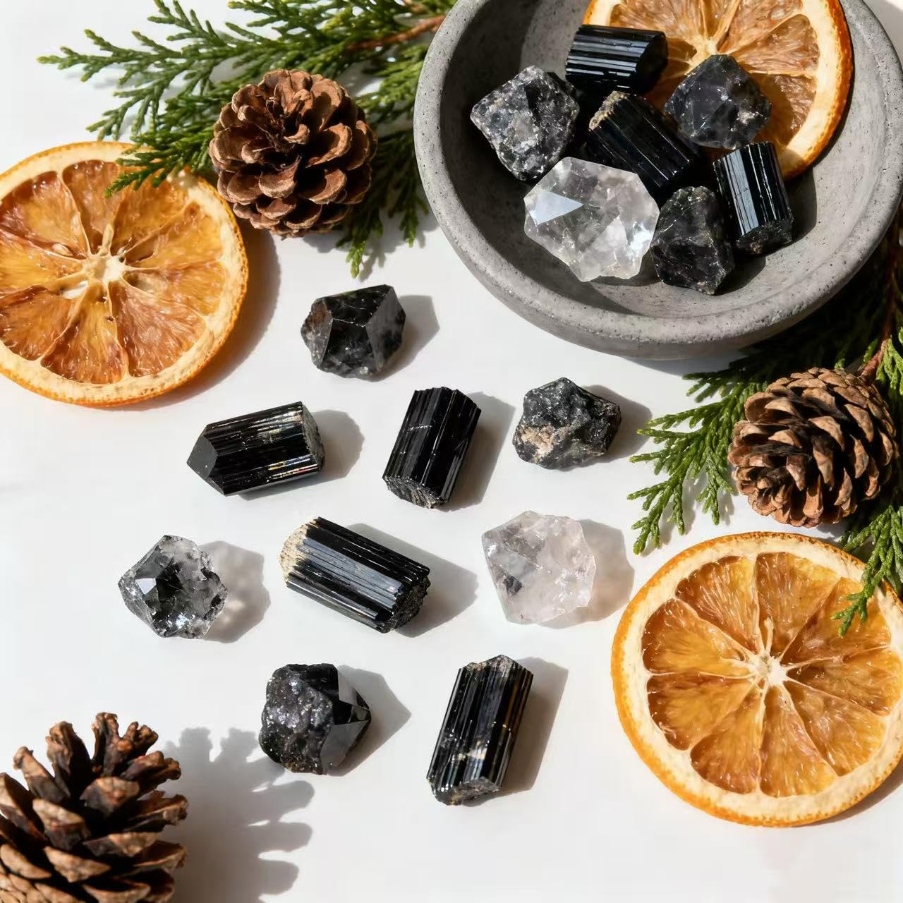 Sulanvi Bulk Raw Crystals - Beginner DIY Healing Crystal Set, 0.6-1.2” Natural Unpolished Gemstones for Terrarium, Meditation, Tarot, Grids, Aroma Stone, 0.45lb (Smoky Quartz-S)