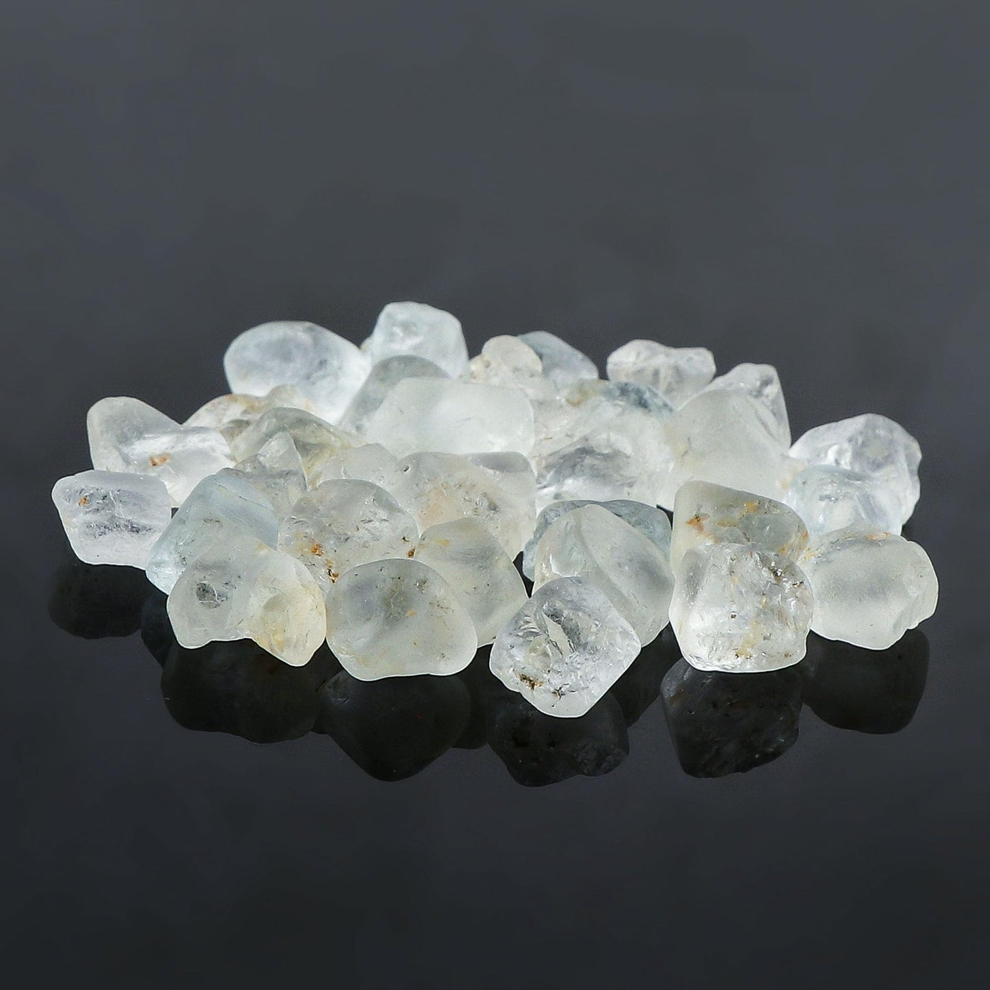 CRYSTALINES 100cts Wholesale Natural Raw White Topaz Gemstone, Untreated Rough Stones, Bulk Loose Supplies, DIY Jewelry Making, Chakra Healing Crystals, Birthstone, Gem Collection, 12-14pcs