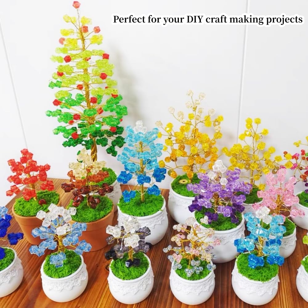 300pcs 8mm Acrylic Cube Beads - Square Faceted With Hole - Plastic Spacer for Bracelets, Necklace, Earring Making Supplies (Red)