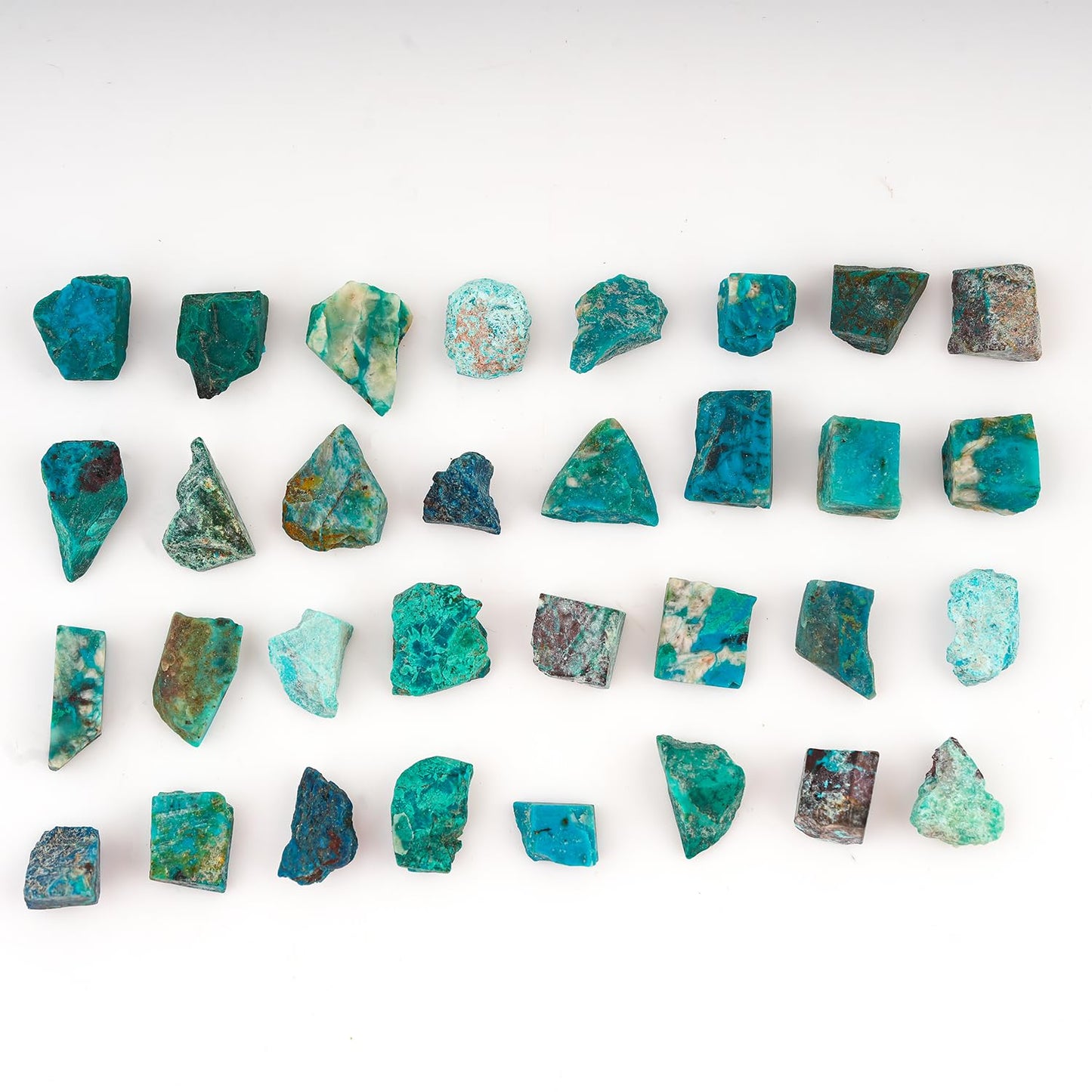 ColouredRocks 100 carats Blue Opalina Crystals, Raw Stones, Rough Gemstones, Jewelry Making Supply, Cabbing, Polishing, Cutting, DIY, Crafts (30+pcs) (8-12mm)