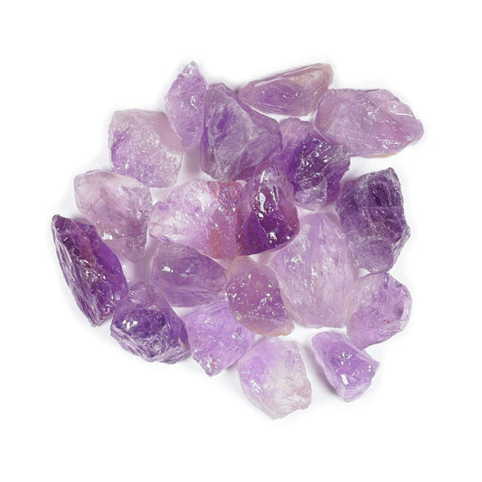 Crystal Allies 1 Pound Bulk Rough Amethyst Reiki Crystal Healing Stones Large 1" from Madagascar