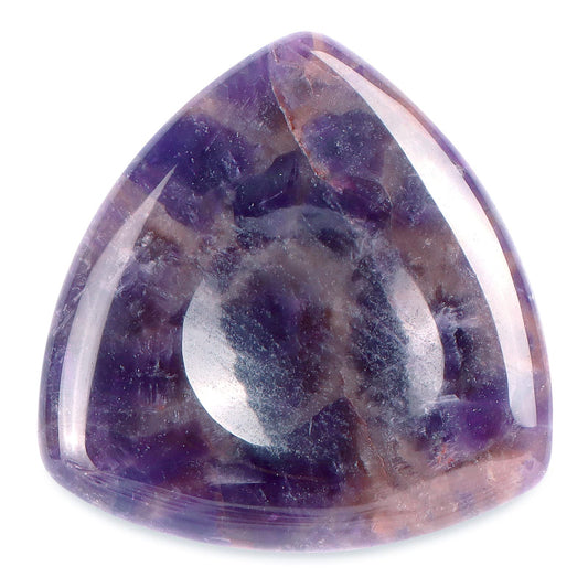 LEADGEM Amethyst Crystal Worry Stone Thumb Stones for Anxiety Relief Healing Amethyst Crystals Triangular Shaped Women Gifts 1.7"