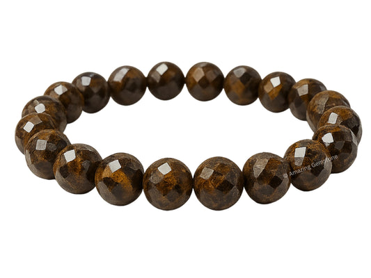 Amazing Gemstone Bronzite Bracelet for Women - Chakra Mens Bracelet Protection Crystals and Healing Stones - Blessing Bracelet Spiritual Meditation Gift Christmas Stocking Stuffers