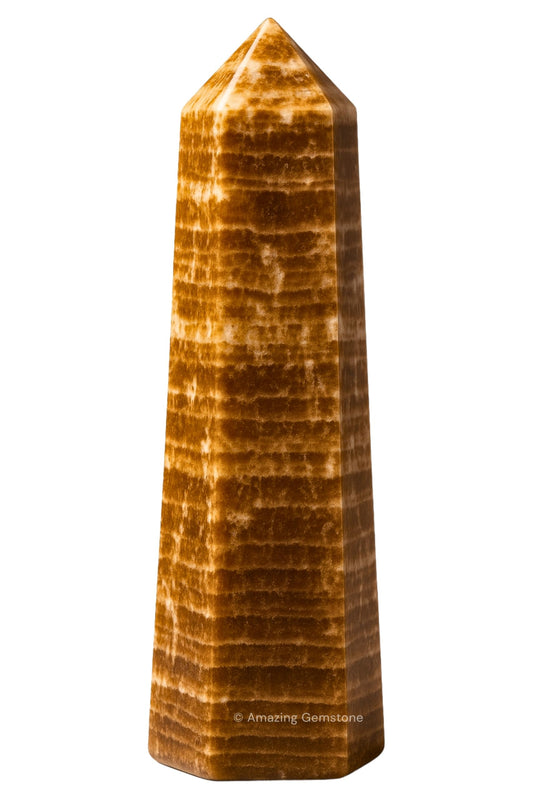 Amazing Gemstone Aragonite Crystal Towers ~ Natural Healing Crystal Point Obelisk for Reiki Healing and Crystal Grid (3" to 4" INCH)