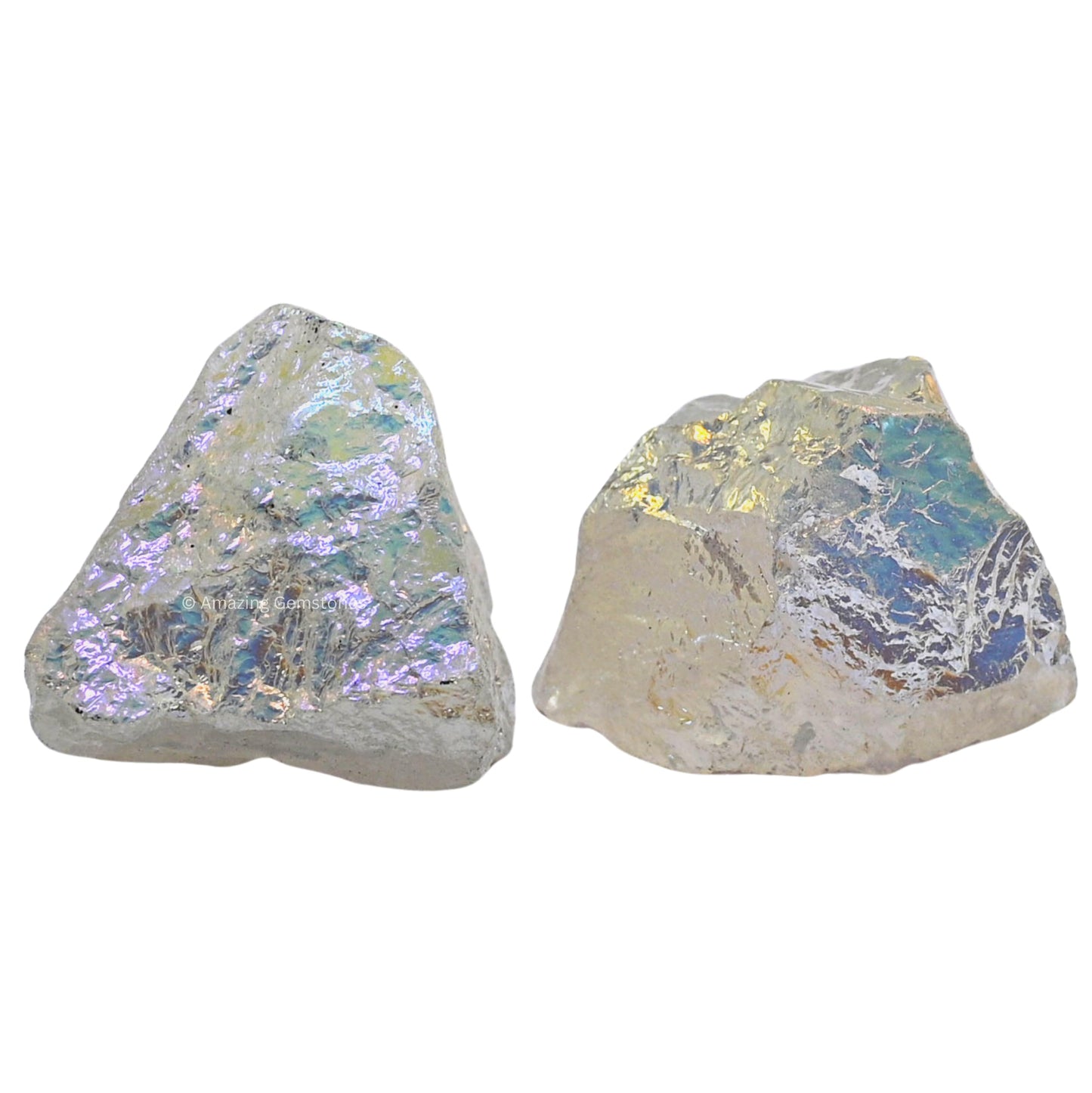 Amazing Gemstone Angel Aura Quartz Raw Crystals and Healing Stones, Natural Rocks for Meditation and DIY Raw Stones and Crystals (1 lb)