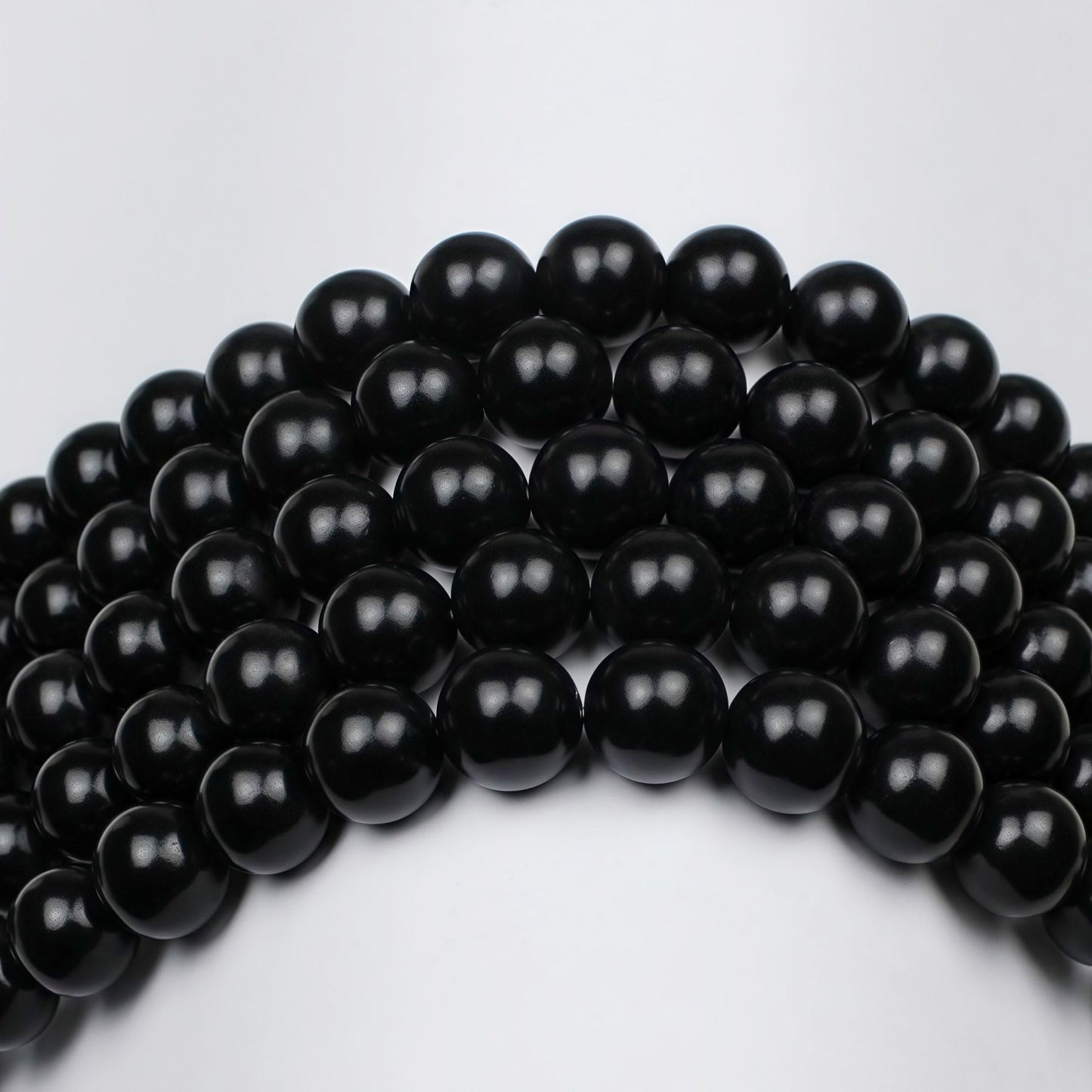 MJDCB Real Stone Beads Natural Matte Black Onyx Agate Round Loose Bead for Jewelry Making DIY Bracelet Necklace(4mm)