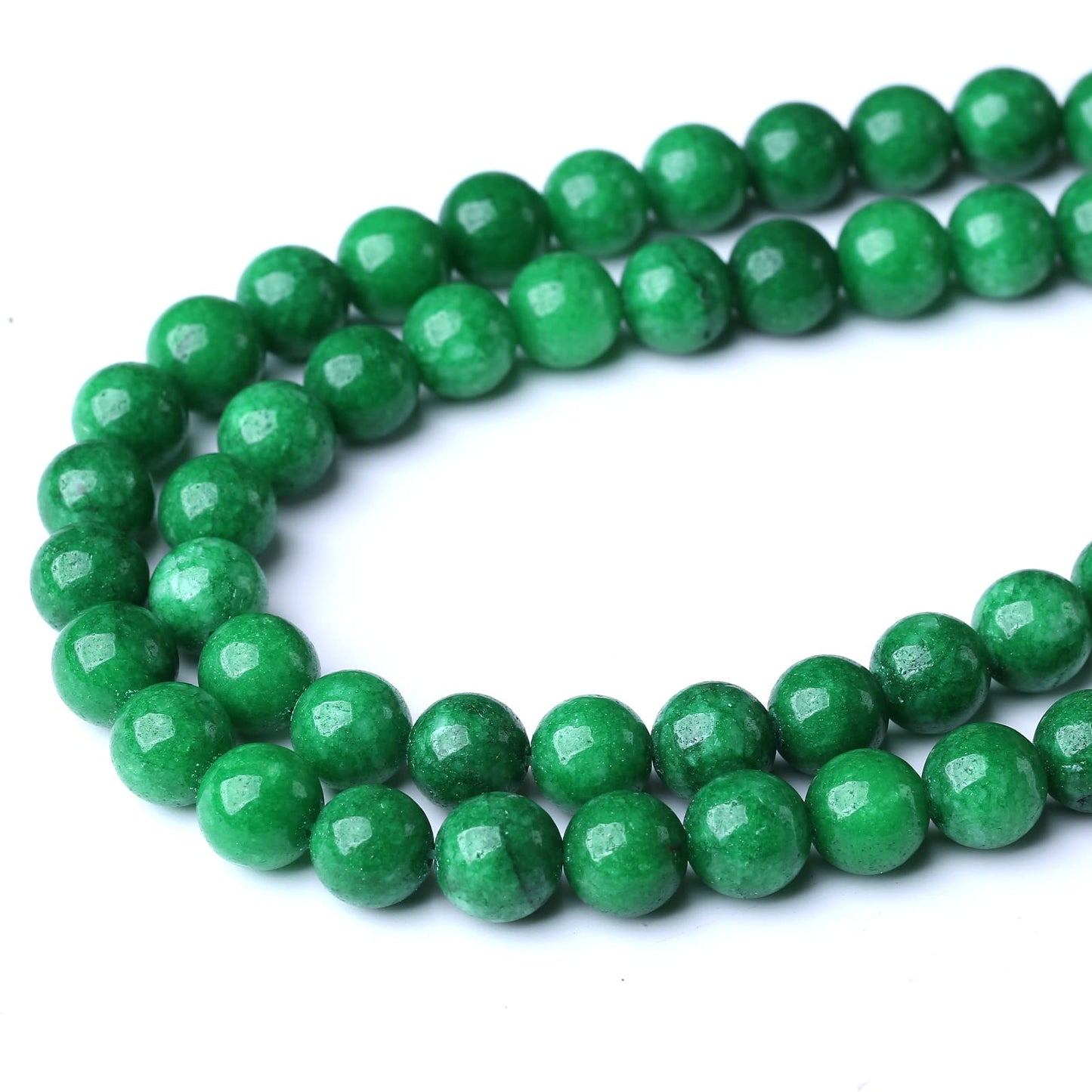 32PCS 12MM Natural Dry Green Jasper Stone Beads Energy Healing Beads for DIY Jewelry Bracelet Necklace Making for Jewelry Making15Inch