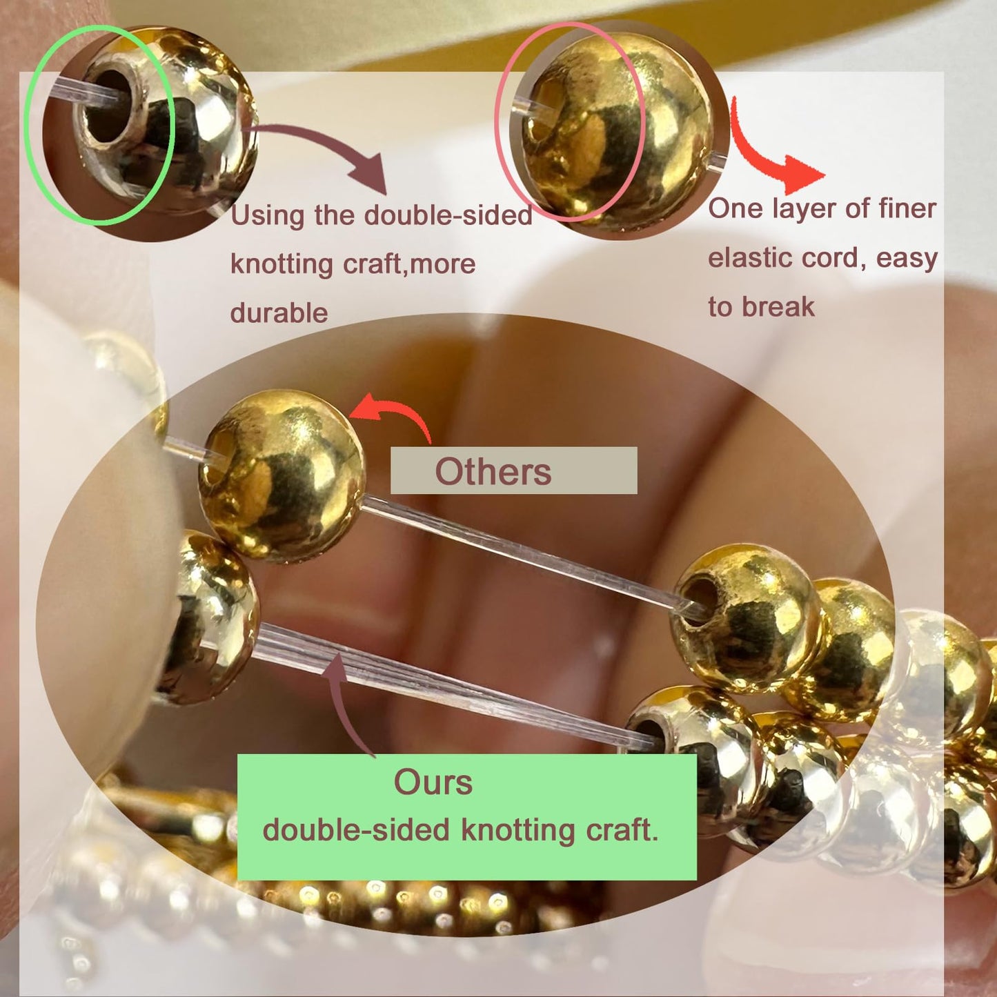 Free Bird Gold Bracelets for Women 14K Gold Plated Stretch Bracelets Dainty Beaded Bracelets Jewelry Gifts for Women, pulseras de oro 14k puro para mujer