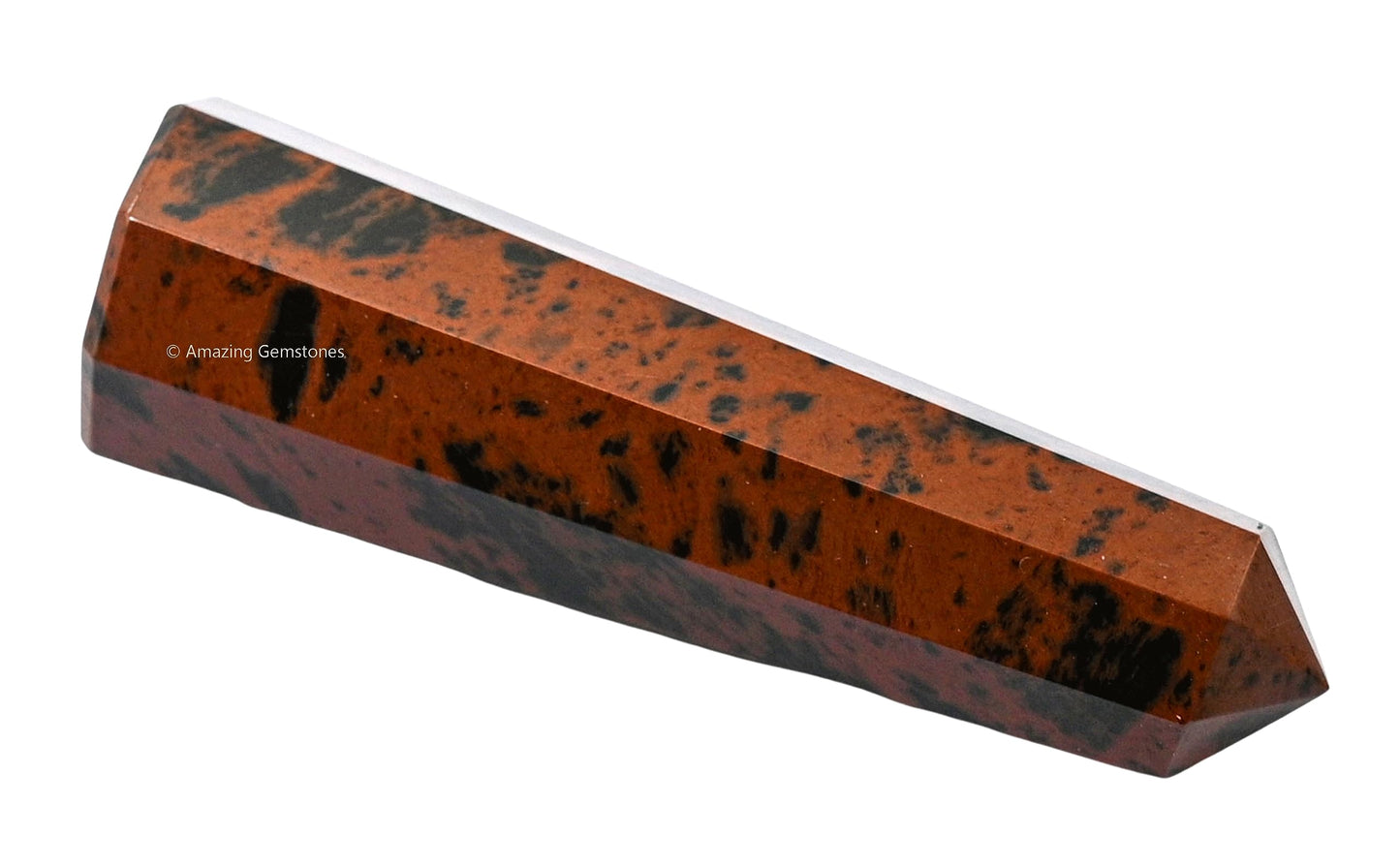 Amazing Gemstone Mahogany Obsidian Crystal Towers ~ Natural Healing Crystal Point Obelisk for Reiki Healing and Crystal Grid (3" to 4" INCH)