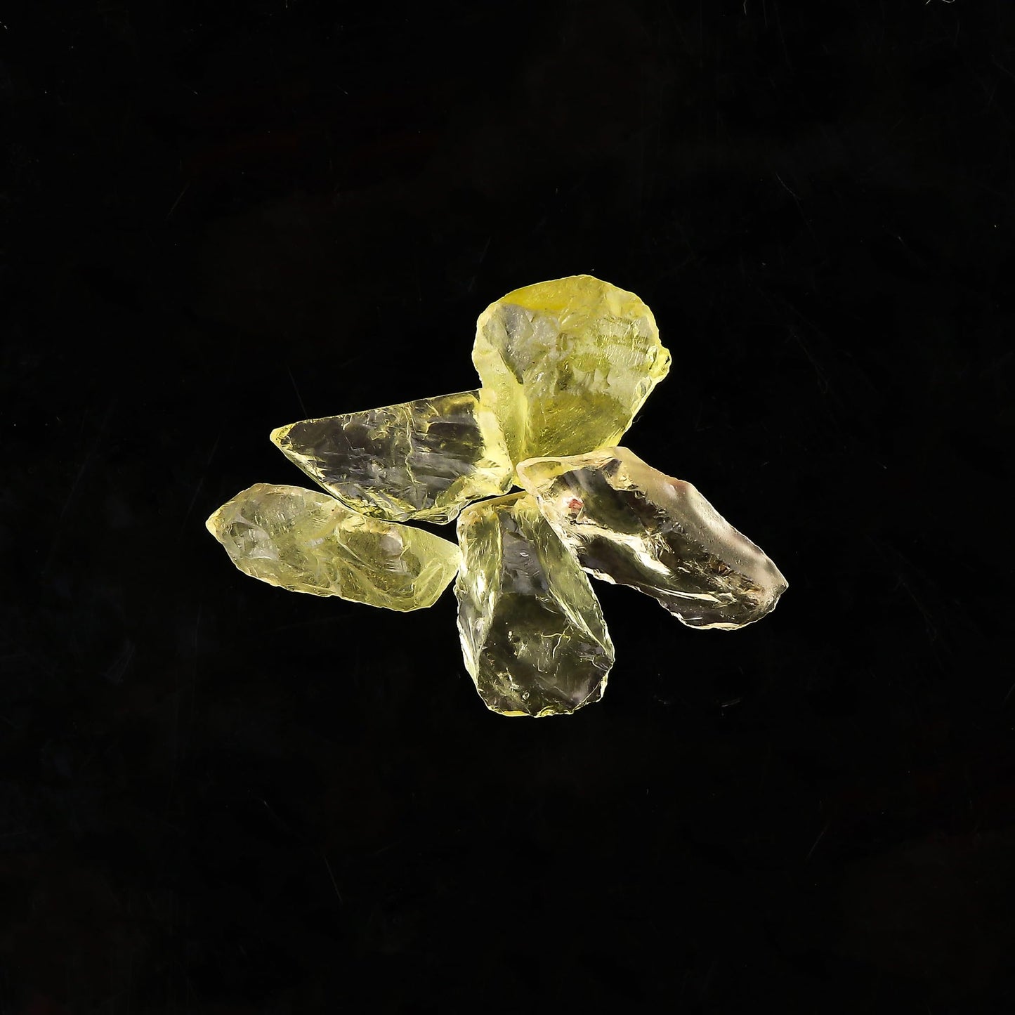 CRYSTALINES 5pcs Genuine Raw Lemon Quartz Gemstones, Wholesale Rough Crystals, Bulk Loose Rocks Supplies, DIY-Jewelry Making, Assorted Stones, Wire Wrapping, Gem Collection