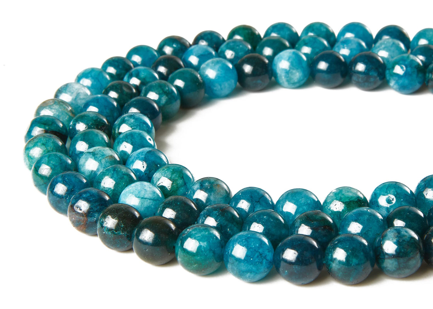 100pcs 10mm Apatite Beads Natural Gemstone Beads Round Loose Beads for Jewelry Making