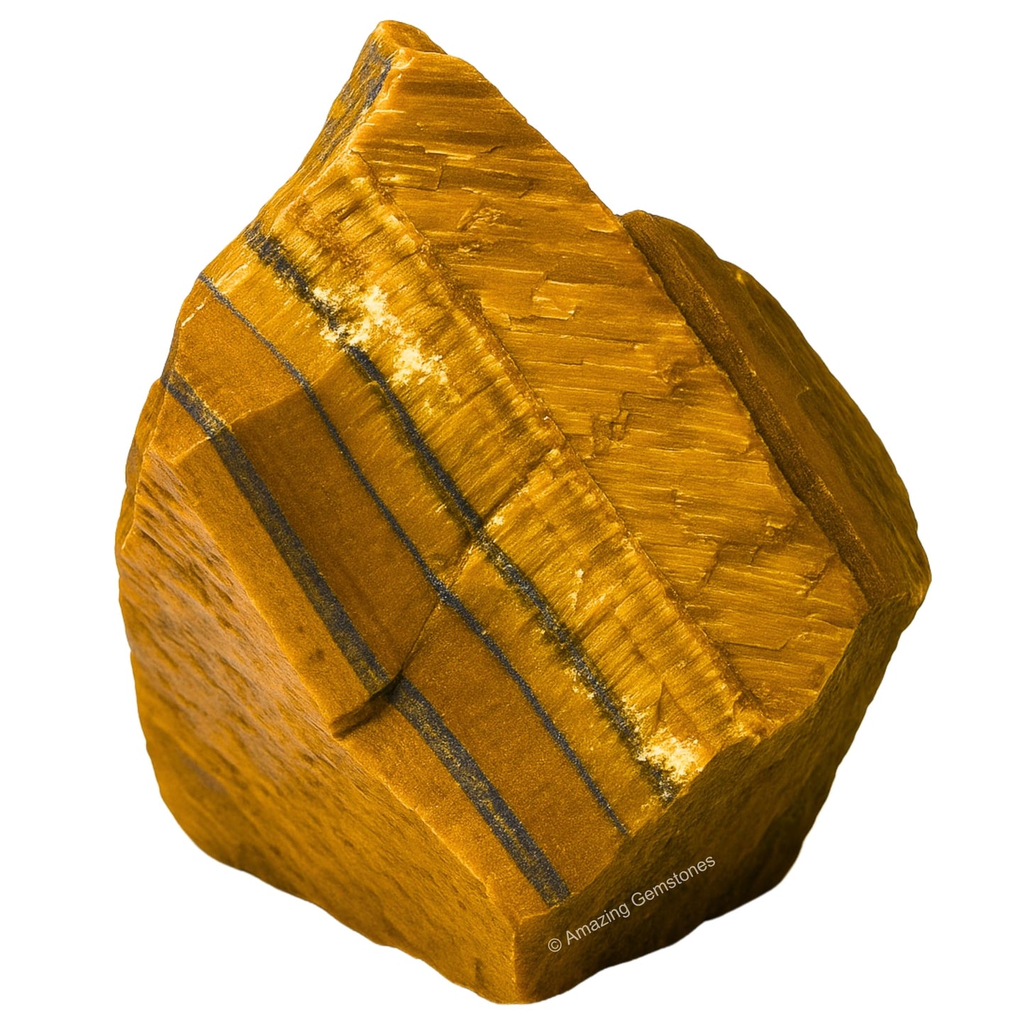 Amazing Gemstone 2 Pieces Tiger Eye Raw Crystals and Healing Stones, Natural Rocks for Tumbling and DIY Raw Stones and Crystals