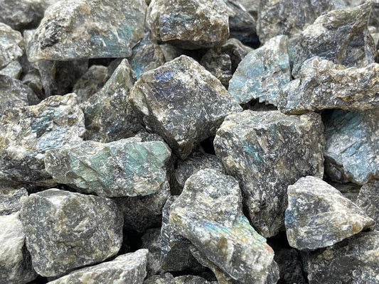 GAF TREASURES Wholesale Raw Labradorite Crystals, Natural Labradorite Stone, Natural Rough Labradorite Crystals, Labradorite Rough, Labradorite Healing Crystals (Labradorite, 0.5 Pound)