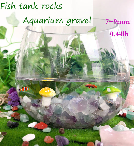 Red Jasper Aquarium Gravel Rocks Natural Tumbled Healing Crystal Chips Bulk Gemstones Tumbled Crushed Stones for Fountain Vase Filler Planters Decorative Fish Tank Potted Reiki Energy Balancing 0.44lb