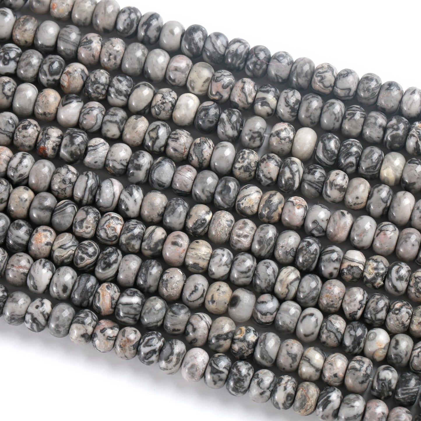 5x8MM 72PCS Map Tube Cylinder Rondelle Abacus Disk Spacer Loose Beads for Jewelry Making