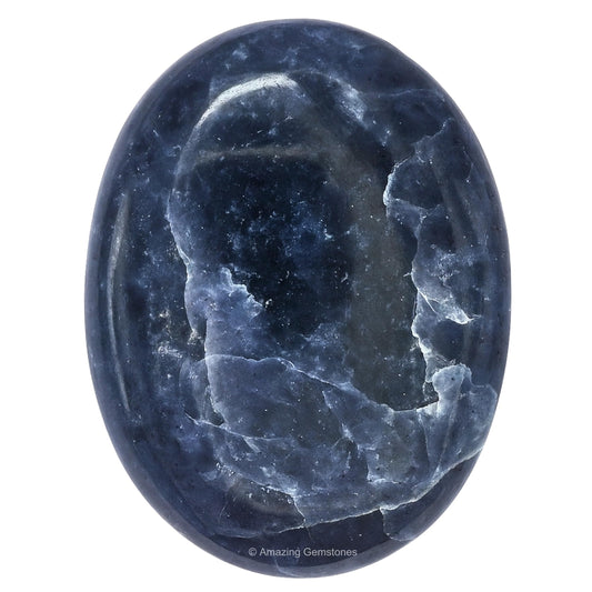 Amazing Gemstone Iolite Crystals and Healing Stones - Large Palm Stone Crystals Piedra - Crystal for Good Luck, Balanced Positive Energy, Meditation - Unique Stocking Stuffers and Gifts for Women, Men
