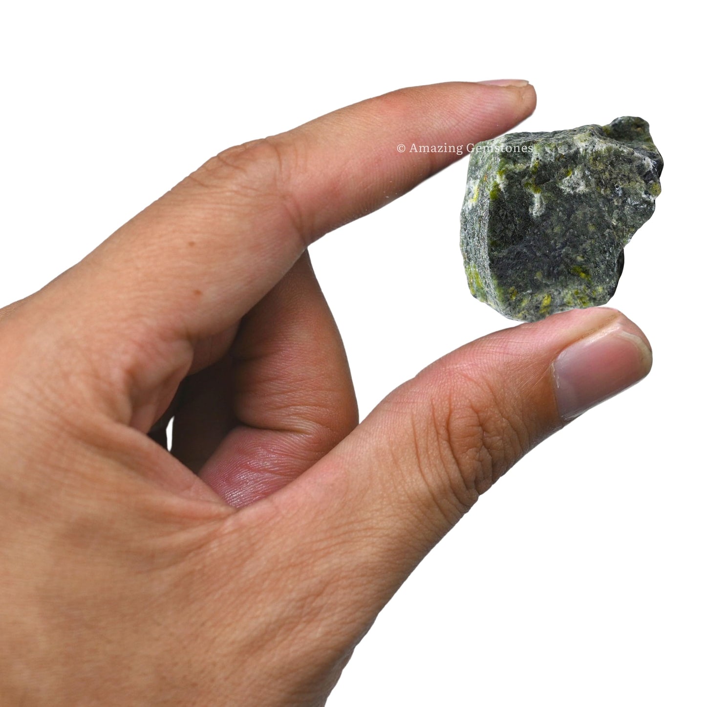 Amazing Gemstone Green Jade Raw Crystals and Healing Stones, Natural Rocks for Tumbling and DIY Raw Stones and Crystals (1 lb)