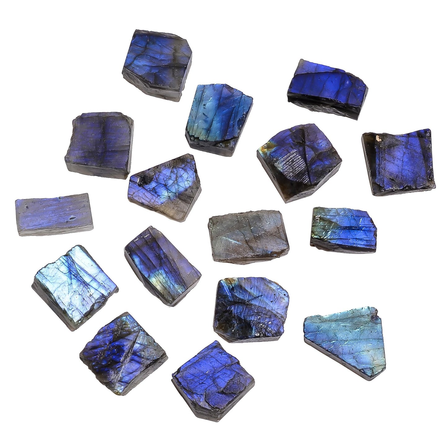 GEMKORA AA+ Grade 100 carats Natural Raw Labradorite Rough Gemstone Lot for Jewelry Making, Loose Crystals Supply, DIY, Wire Wrapping, Healing Stones, Wholesale Bulk Stones