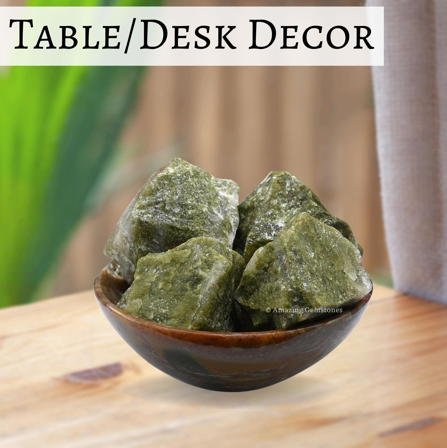 Amazing Gemstone Vesuvianite Raw Crystals and Healing Stones, Natural Rocks for Tumbling and DIY Raw Stones and Crystals (1 Piece)