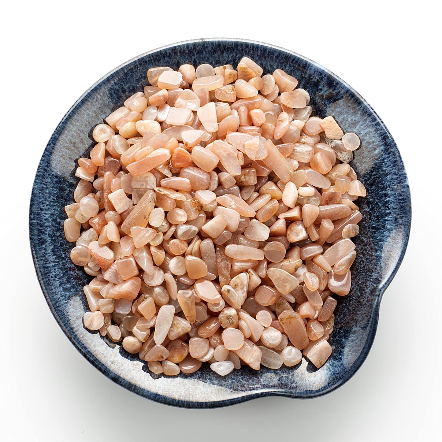 Cherry Tree Collection 1/2 Pound Polished Tumbled Gemstone Chips, Pebbles, Crystal Chips Bulk for Jewelry Making, Healing, Plants, Succulents, Aquariums, Decoration, Chakra (Pink Moonstone)
