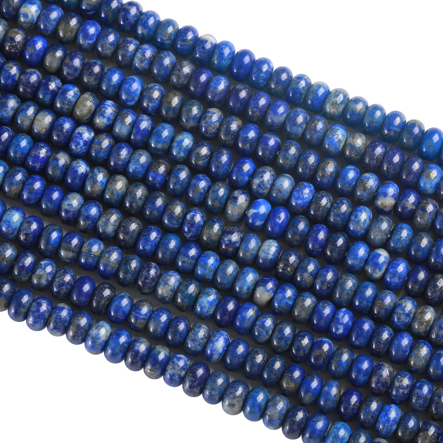 5x8MM 72PCS Lapis Lazuli Tube Rondelle Abacus Disk Spacer Loose Beads for Jewelry Making
