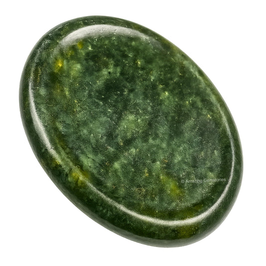 Amazing Gemstone Green Jade Worry Stone Crystals and Healing Stones - Worry Stones for Stress Relief Gifts - Piedra Crystal Fidget for Meditation - Unique Stocking Stuffers and Birthday Gifts
