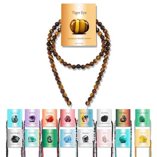 Vinswet 90pcs 4mm Tiger Eye Natural Stone Beads Round Genuine Real Stone Beading Loose Gemstones DIY Smooth Bead for Bracelet Necklace Earrings Jewelry Making