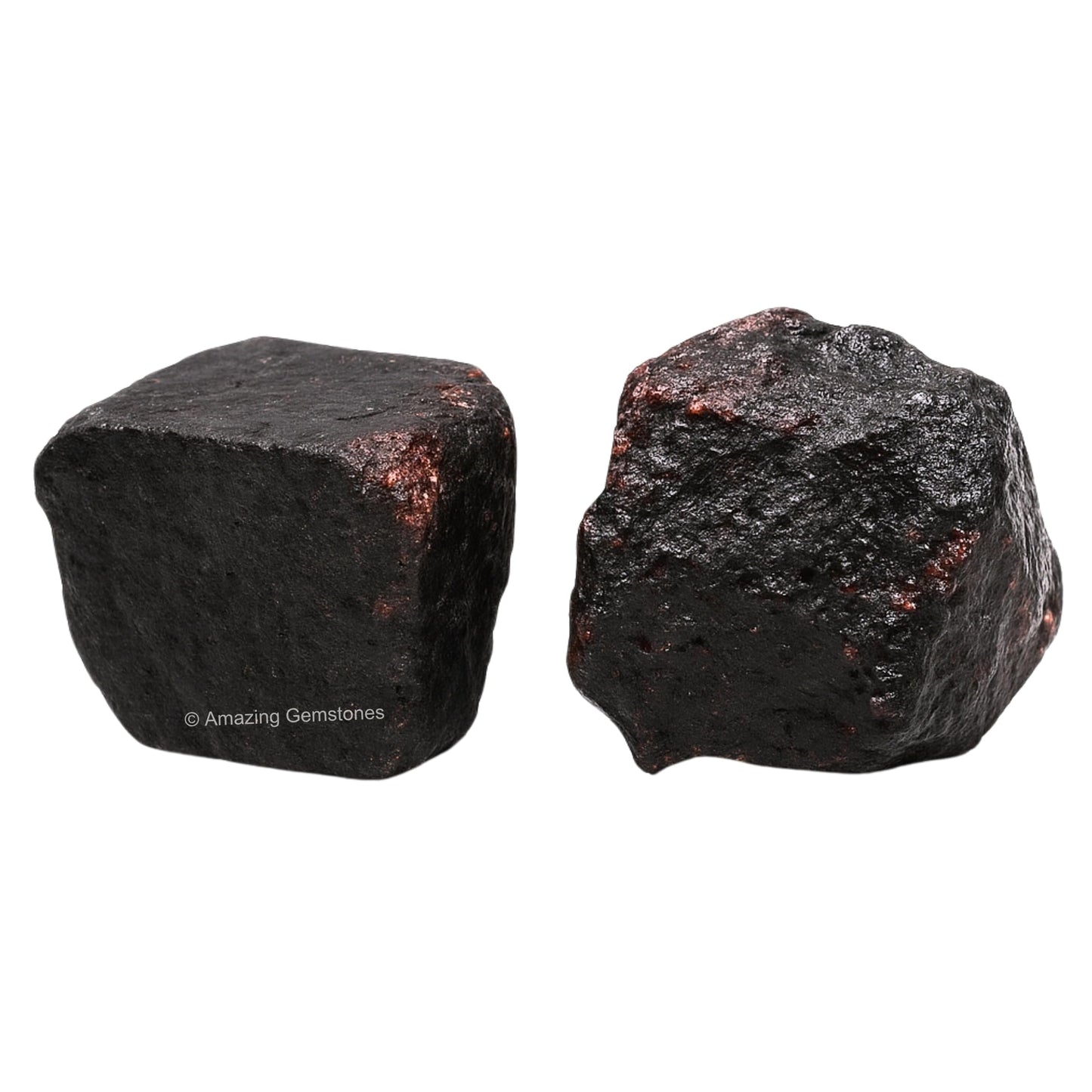 Amazing Gemstone Garnet Raw Crystals and Healing Stones, Natural Rocks for Tumbling - DIY Raw Stones and Crystals, 2 Pieces