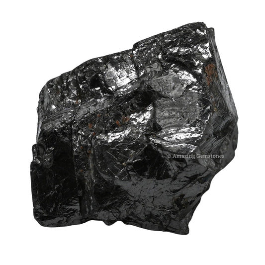 Amazing Gemstone Elite Shungite Raw Crystals and Healing Stones, 2 Pieces Natural Rocks for Tumbling and DIY Raw Stones and Crystals