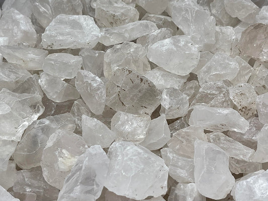 GAF TREASURES Wholesale Raw Clear Quartz Crystals, Natural Clear Quartz Stone, Natural Rough Clear Quartz Crystals, Clear Quartz Rough, Clear Quartz Healing Crystals (Clear Quartz, 0.5 Pound)