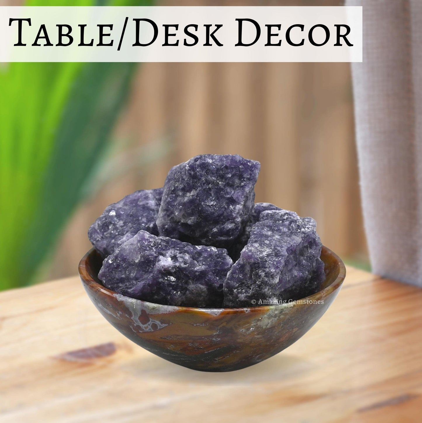 Amazing Gemstone 2 Pieces Lepidolite Raw Crystals and Healing Stones, Natural Rocks for Tumbling and DIY Raw Stones and Crystals