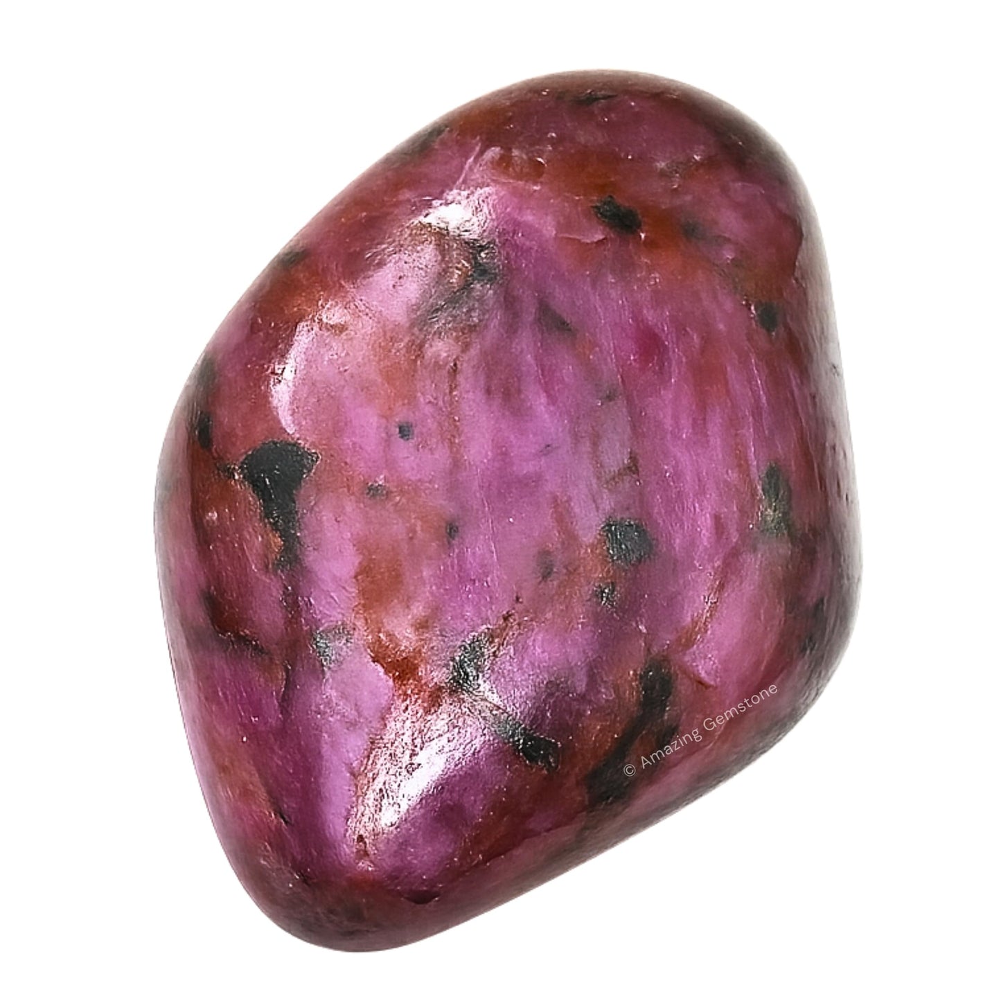 Amazing Gemstone Ruby Crystals and Healing Stones Tumbled, 1 Oz Ruby Stone Gem Stones, Natural Healing Stones for Energy Balance, Stress Relief - Polished Gems Rocks