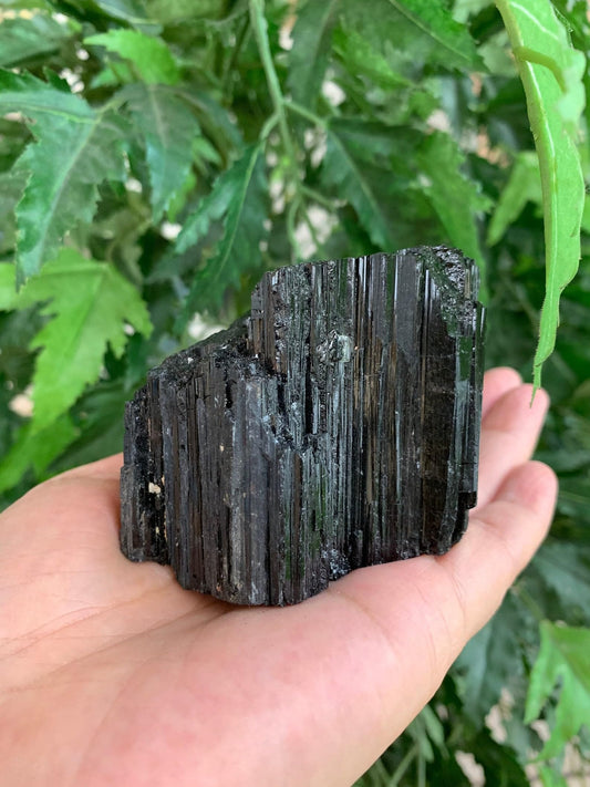 GAF TREASURES XL Raw Black Tourmaline, Black Tourmaline Rough, Healing Rough Crystal (Black Tourmaline, 0.5-1 lb)