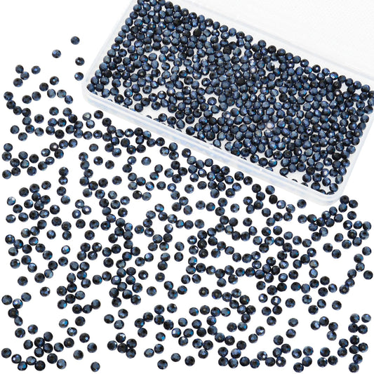 Laopottbeads 1200Pcs 4mm Crystal Glass Beads for Jewelry Making Beads for Bracelets Necklace Pendants Making Supplies(Navy Blue)
