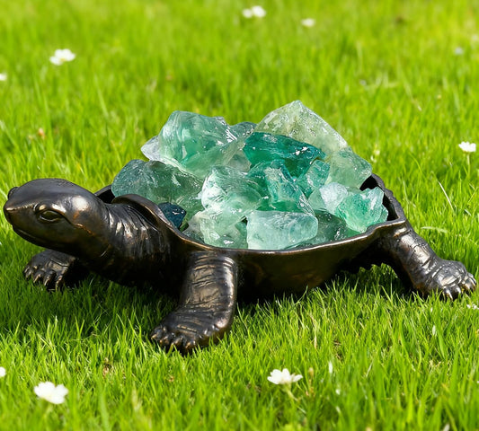 DUQGUHO Turtle Decor Figurines Turtles Gifts for Women Fluorite Crystal Cute Turtle Statue Decorations Sea Turtles Gifts