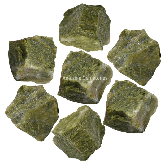 Amazing Gemstone Vesuvianite Raw Crystals and Healing Stones, Natural Rocks for Tumbling and DIY Raw Stones and Crystals (1 LB)