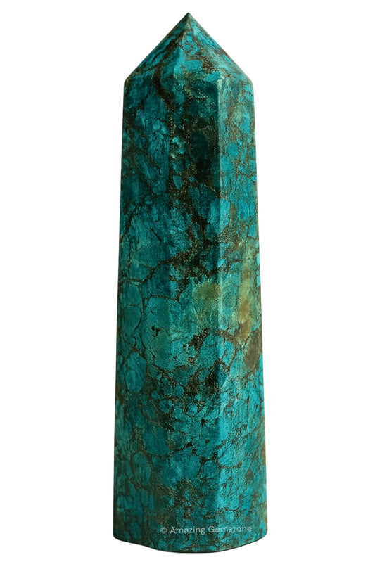 Amazing Gemstone Chrome Diopside Crystal Towers - Natural Healing Crystal Point Obelisk for Reiki Healing and Crystal Grid (2" to 3" INCH)
