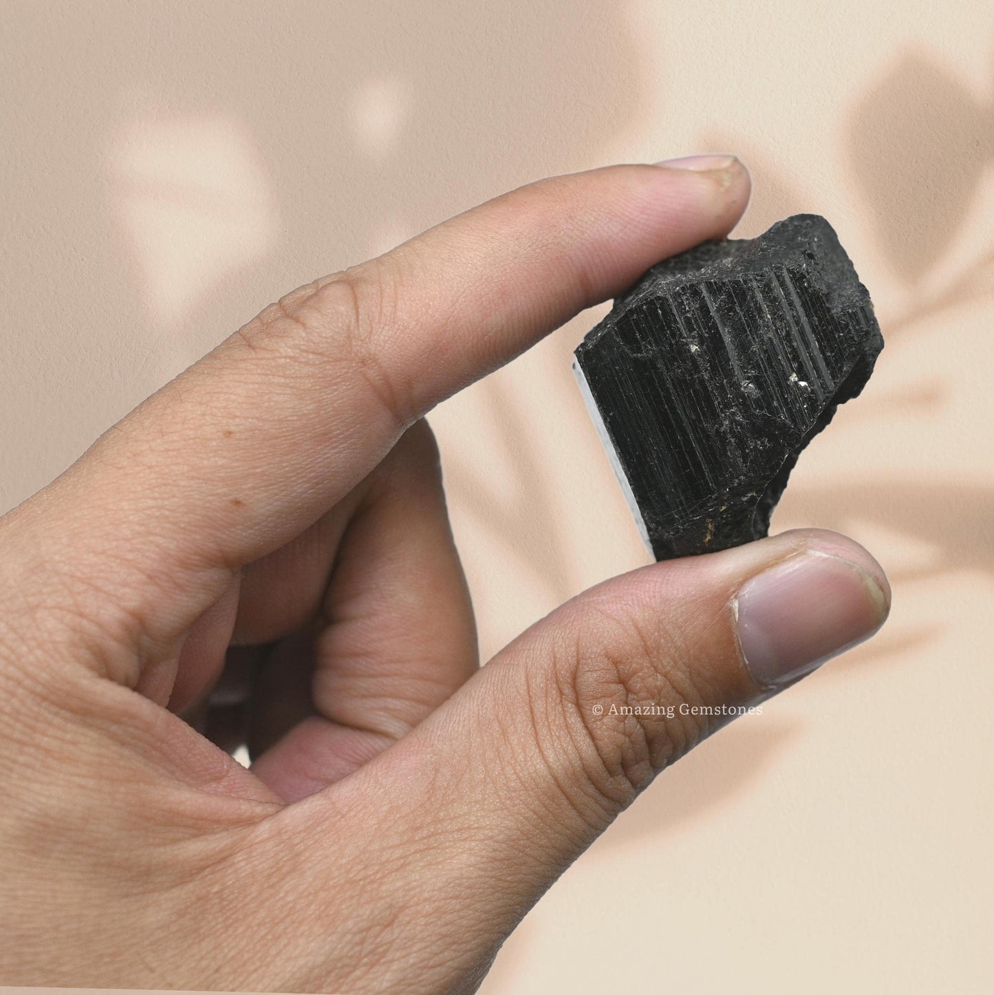 Amazing Gemstone Black Tourmaline Selenite Crystal - 1lb Bulk Raw Black Tourmaline Crystals and Selenite Healing Crystals for Protection, Crystal Grid, Energy Piedra Selenita Original